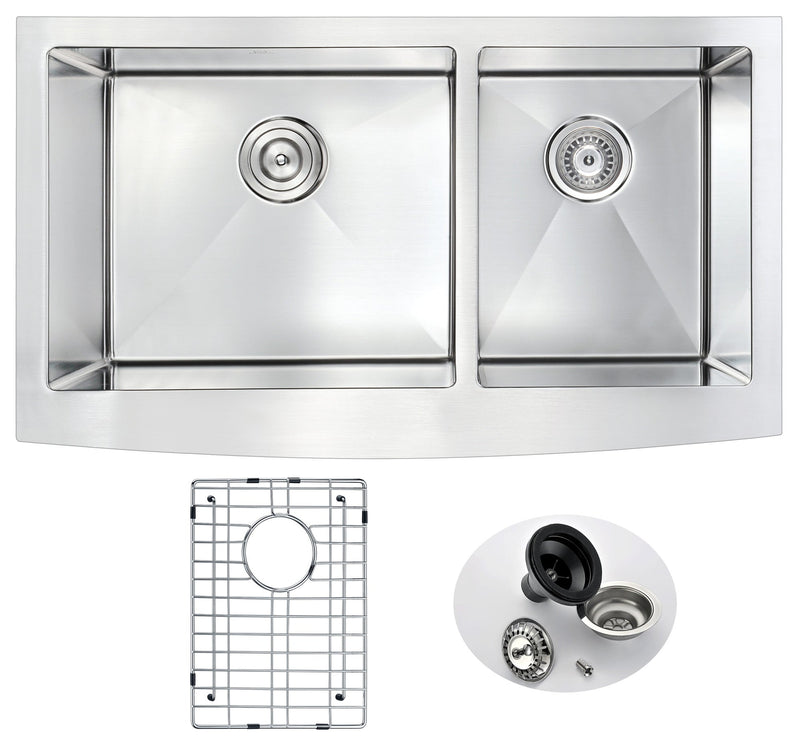 ANZZI K-AZ3320-4A farmhouse kitchen sink, main product photo