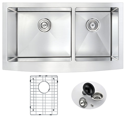 ANZZI K-AZ3320-4A farmhouse kitchen sink, main product photo