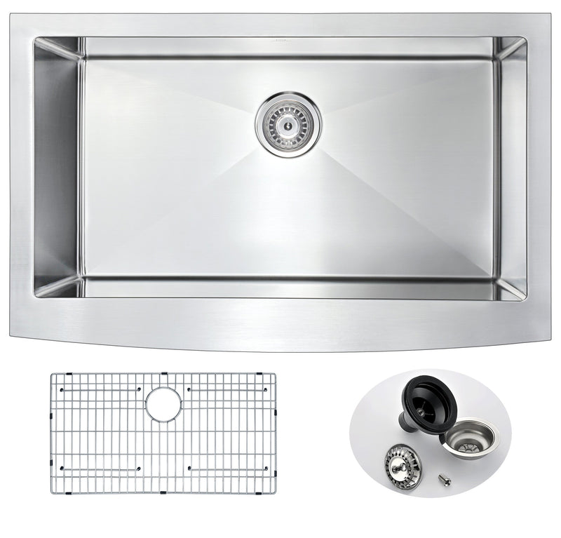 ANZZI K-AZ3620-1A farmhouse kitchen sink, main product photo