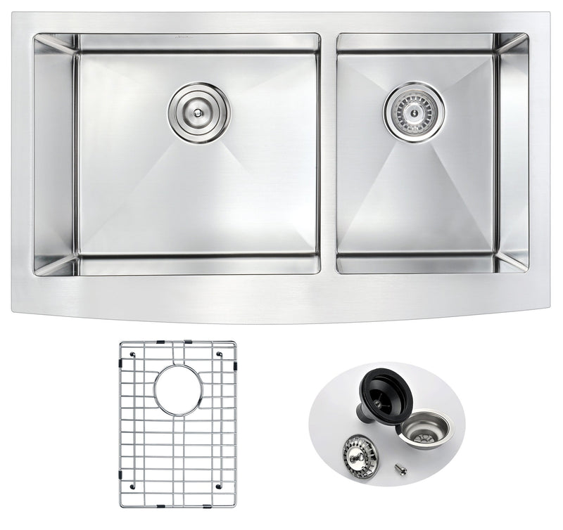 ANZZI K-AZ3620-3A farmhouse kitchen sink, main product photo