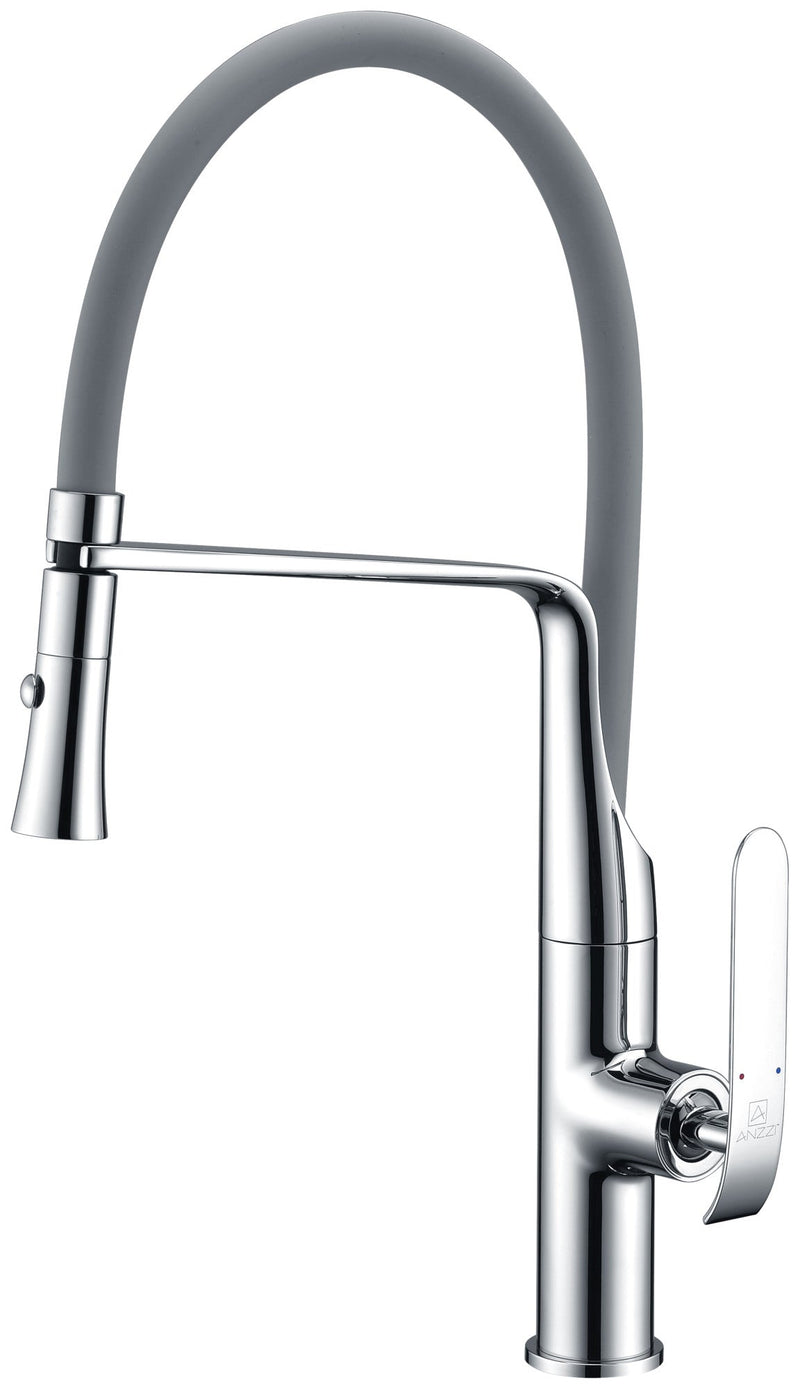 ANZZI KF-AZ003 Accent kitchen faucet in polished chrome, main product photo
