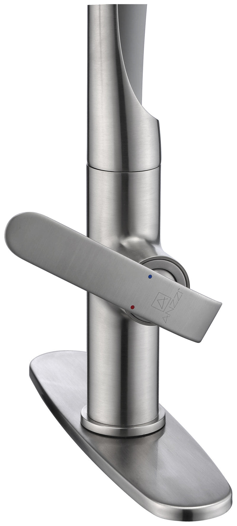 ANZZI KF-AZ003 Accent kitchen faucet in polished chrome, installed room view 5