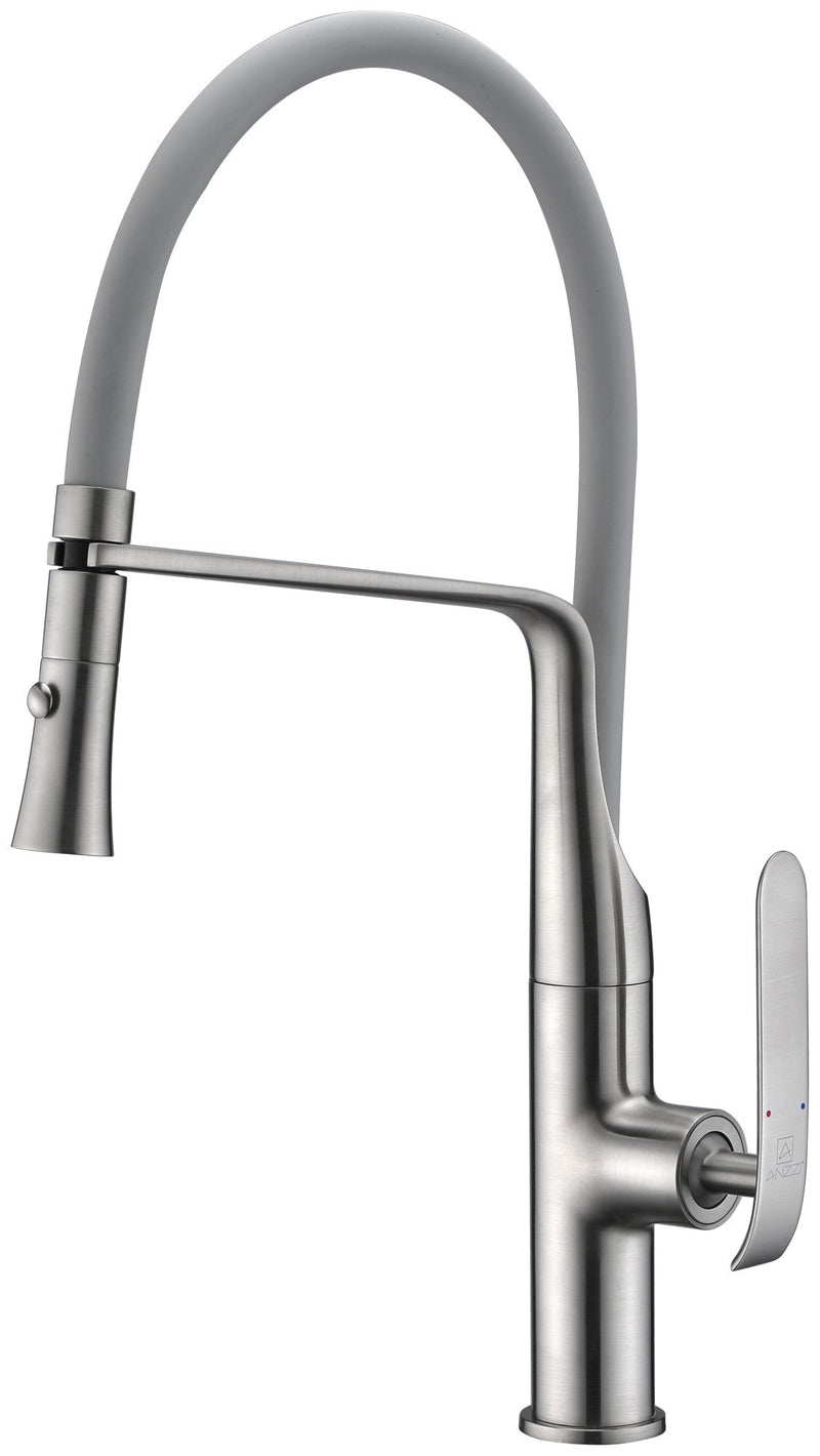ANZZI KF-AZ003BN Accent kitchen faucet in brushed nickel, main product photo