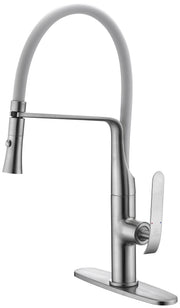 ANZZI KF-AZ003BN Accent kitchen faucet in brushed nickel, installed room view 2