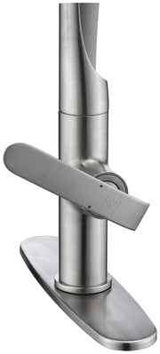 ANZZI KF-AZ003BN Accent kitchen faucet in brushed nickel, installed room view 5