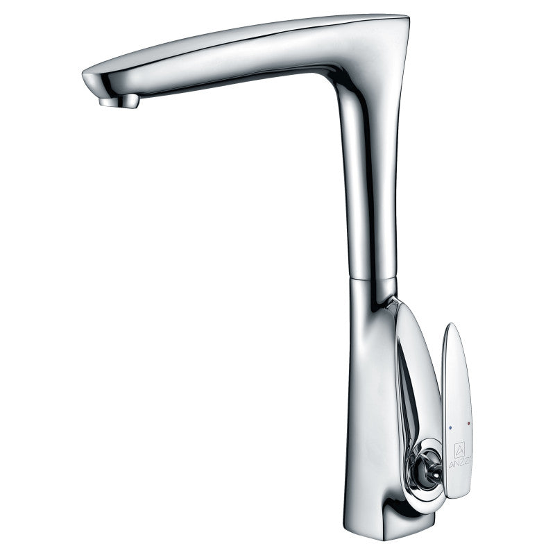 ANZZI KF-AZ034 Timbre kitchen faucet in polished chrome, main product photo