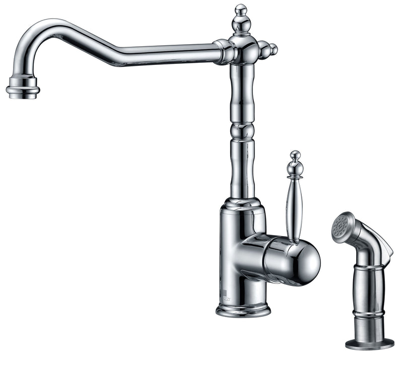 ANZZI KF-AZ037 Locke kitchen faucet in polished chrome, main product photo
