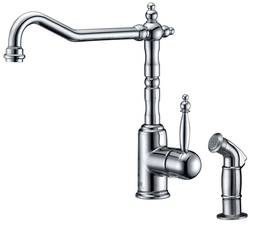 ANZZI KF-AZ037 Locke kitchen faucet in polished chrome, main product photo