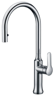 ANZZI KF-AZ1068CH Cresent kitchen faucet in polished chrome, main product photo