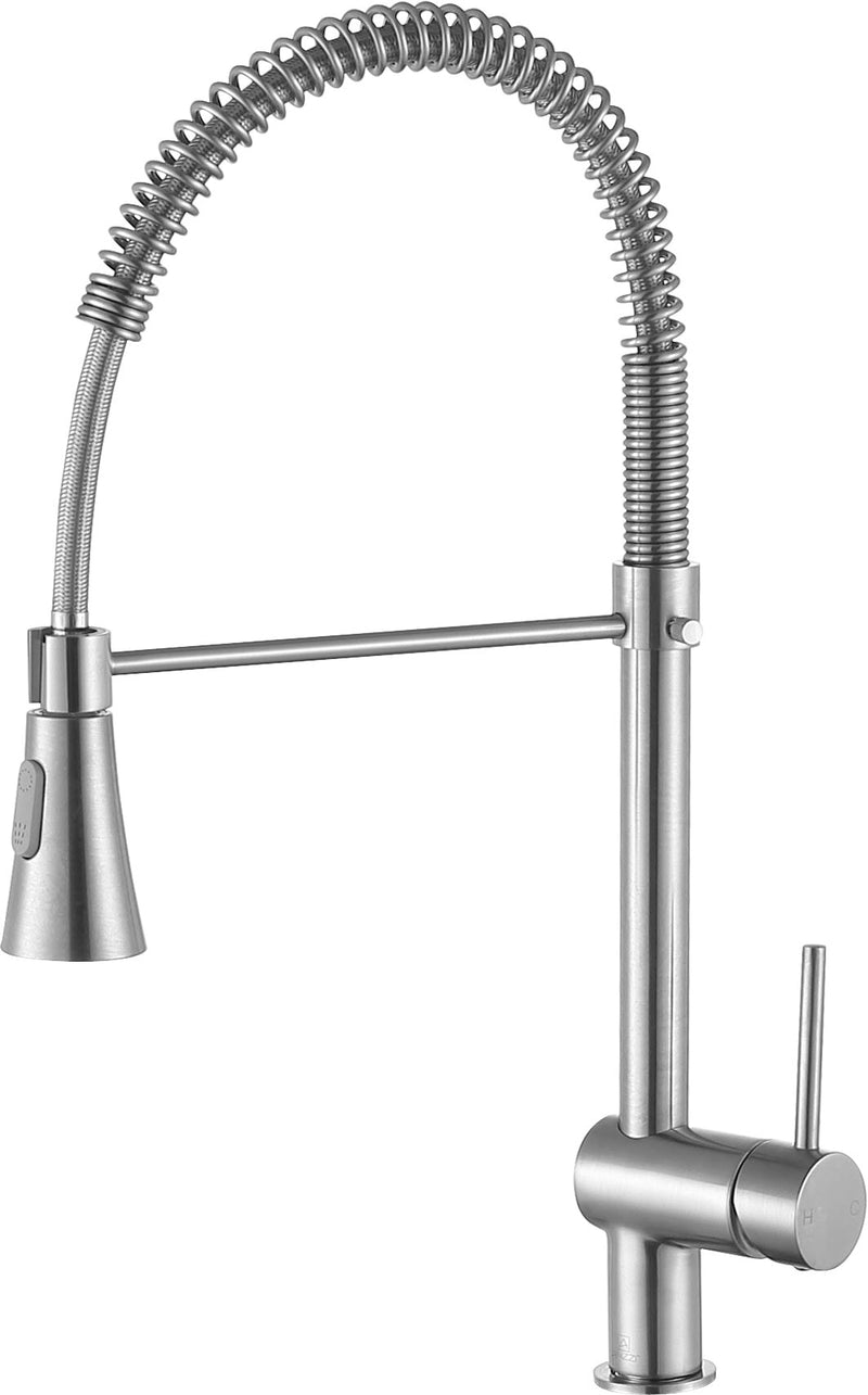 ANZZI KF-AZ211BN Carriage kitchen faucet in brushed nickel, main product photo