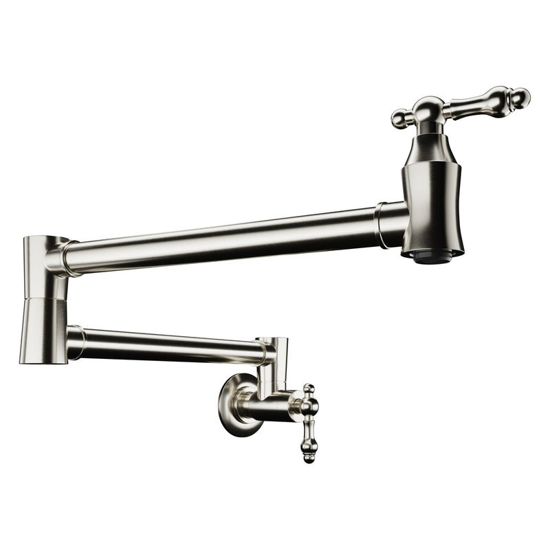 ANZZI KF-AZ259BN Marca pot filler faucet in brushed nickel, main product photo