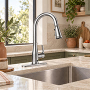 ANZZI KF-AZ301SS Sifo kitchen faucet in stainless steel, main product photo