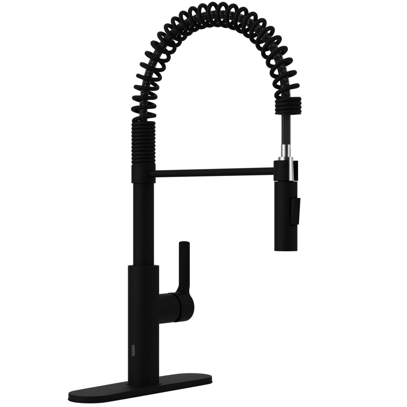 ANZZI KF-AZ303MB Ola kitchen faucet in matte black, main product photo