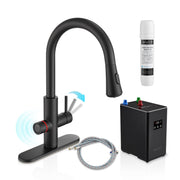 ANZZI KF-AZ401MB Sunset kitchen faucet in matte black, main product photo