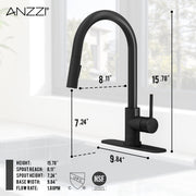 ANZZI KF-AZ601CH Expedition kitchen faucet, dimension drawing 2 #6