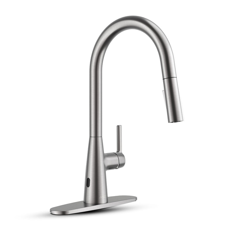 ANZZI KF-AZ701BN Adela kitchen faucet in brushed nickel, main product photo