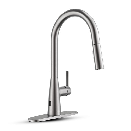 ANZZI KF-AZ701BN Adela kitchen faucet in brushed nickel, main product photo