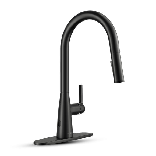 ANZZI KF-AZ701MB Adela kitchen faucet in matte black, main product photo