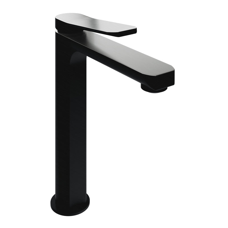 ANZZI L-AZ901MB-BN Ultra-Modern vessel sink faucet in matte black-brushed nickel, main product photo