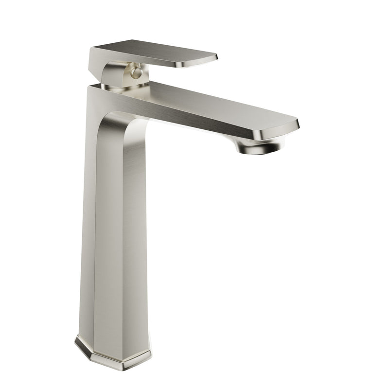 ANZZI L-AZ904BN Contemporary vessel sink faucet in brushed nickel, main product photo