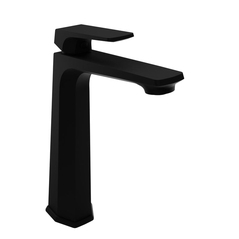 ANZZI L-AZ904MB Contemporary vessel sink faucet in matte black, main product photo
