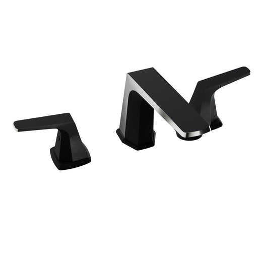 ANZZI L-AZ905MB-BN Contemporary widespread bathroom faucet in matte black-brushed nickel, main product photo