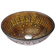 ANZZI LS-AZ050 Opus vessel sink in lustrous brown, main product photo