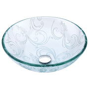 ANZZI LS-AZ065 Vieno vessel sink in clear floral, main product photo