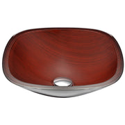 ANZZI LS-AZ066 Cansa vessel sink in rich timber, main product photo