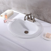 ANZZI LS-AZ097 Cadenza drop-in bathroom sink in white, installed room view 1