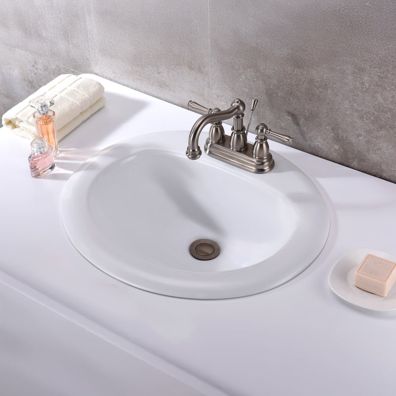 ANZZI LS-AZ097 Cadenza drop-in bathroom sink in white, installed room view 1
