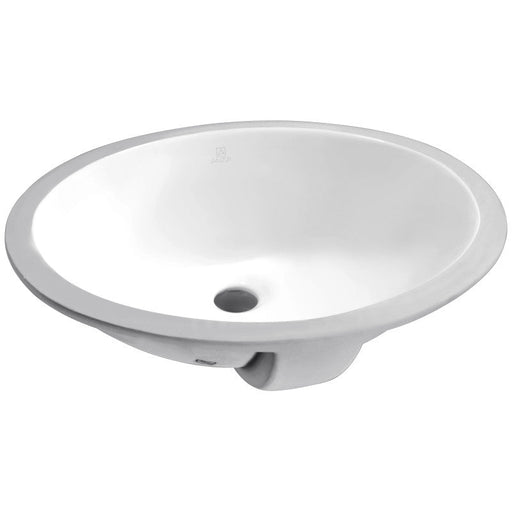 ANZZI LS-AZ102 Lanmia undermount bathroom sink in white, main product photo
