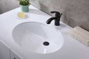 ANZZI LS-AZ102 Lanmia undermount bathroom sink in white, installed room view 1