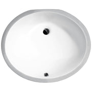 ANZZI LS-AZ103 Pegasus undermount bathroom sink in white, main product photo