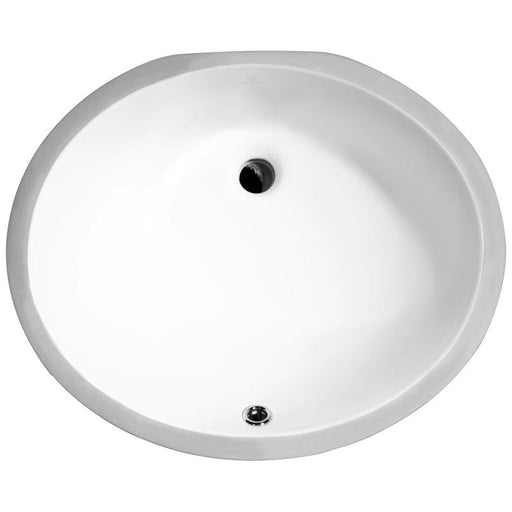 ANZZI LS-AZ103 Pegasus undermount bathroom sink in white, main product photo