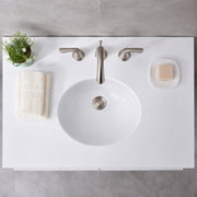 ANZZI LS-AZ109 Rhodes undermount bathroom sink in white, installed room view 1