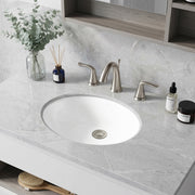 ANZZI LS-AZ109 Rhodes undermount bathroom sink in white, installed room view 4