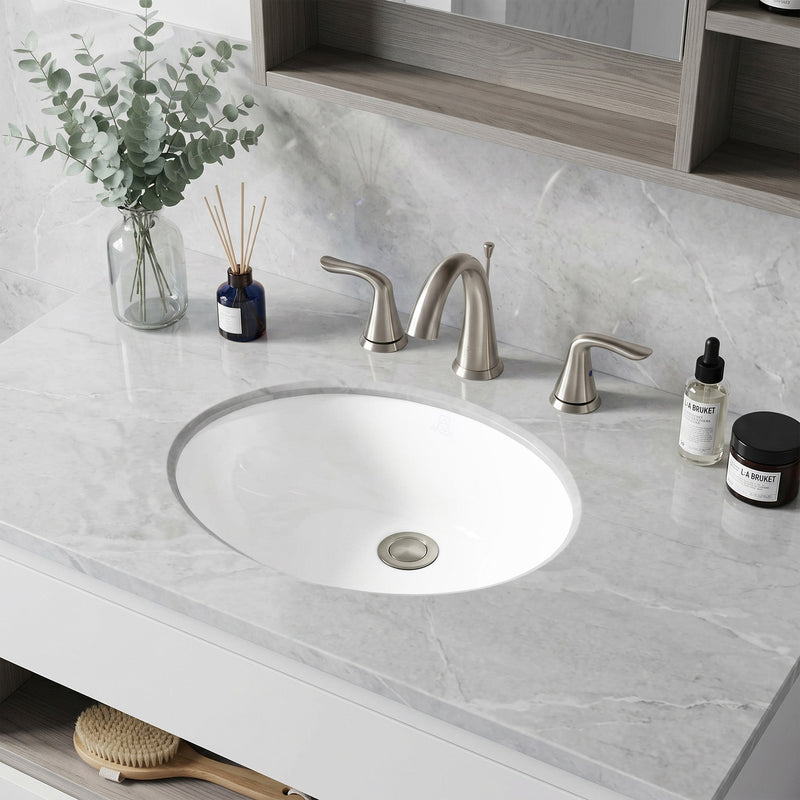 ANZZI LS-AZ109 Rhodes undermount bathroom sink in white, installed room view 4
