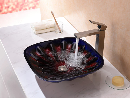 ANZZI LS-AZ210 Depth vessel sink in multi color, installed room view 1
