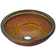 ANZZI LS-AZ218 Alto vessel sink in brown, main product photo