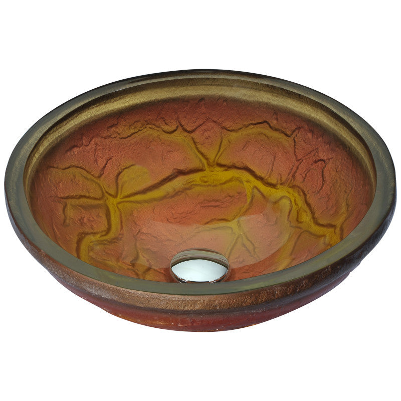 ANZZI LS-AZ218 Alto vessel sink in brown, main product photo
