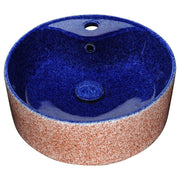 ANZZI LS-AZ228 Regal Crown vessel sink in royal blue, main product photo