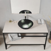 ANZZI LS-AZ902 Amalfi vessel sink in the listed finish, installed room view 1