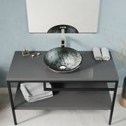 ANZZI LS-AZ903 Amalfi vessel sink in the listed finish, installed room view 1