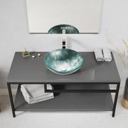 ANZZI LS-AZ917 Belissima vessel sink in the listed finish, installed room view 1