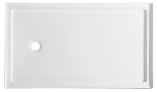 ANZZI SB-AZ007WL Shower Base top view showing left drain
