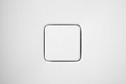 ANZZI SB-AZ009WH Corner Shower Base close-up of the square drain cover