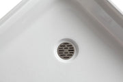 ANZZI SB-AZ01NO Corner Shower Base close-up of the drain