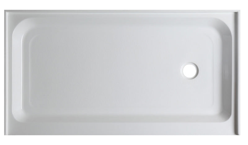 ANZZI SB-AZ04RD Shower Base right drain, top view