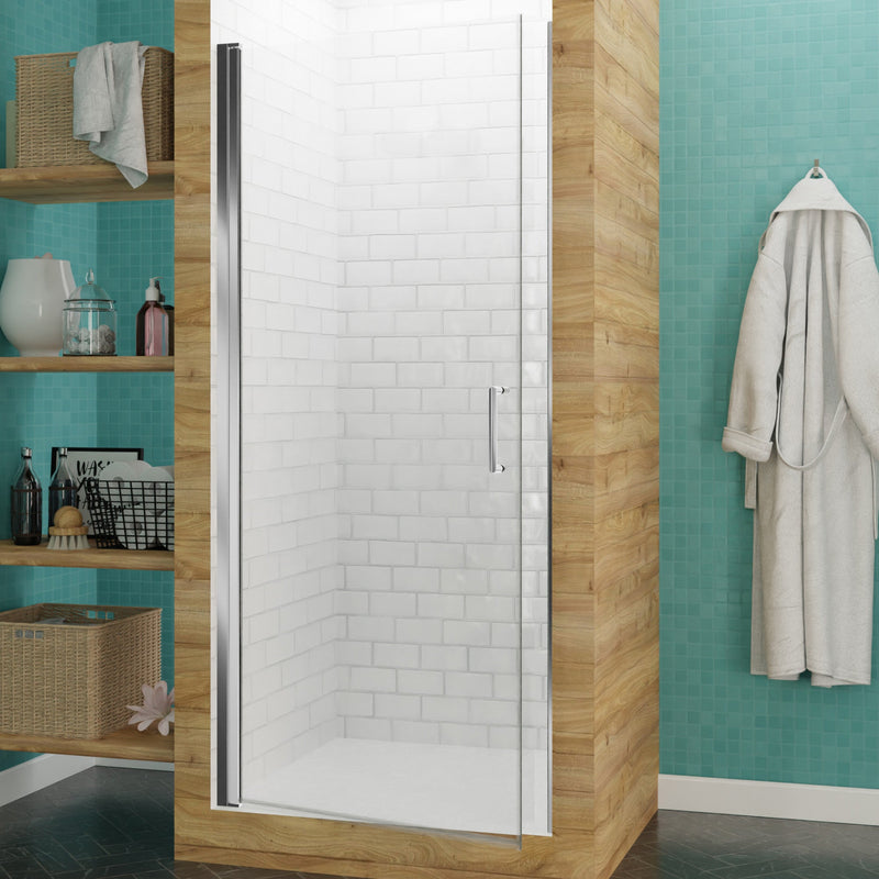 ANZZI SD-AZ051-01CH Semi-Frameless Hinged Shower Door product photo